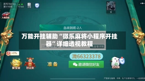 万能开挂辅助“微乐麻将小程序开挂器”详细透视教程-第2张图片