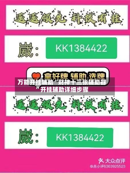 万能开挂辅助“财神十三张辅助器	”开挂辅助详细步骤-第2张图片