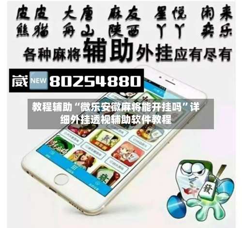 教程辅助“微乐安徽麻将能开挂吗”详细外挂透视辅助软件教程-第3张图片