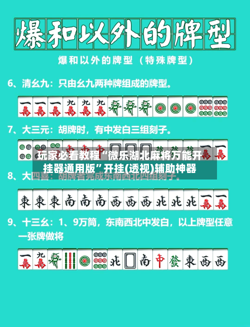 玩家必看教程“微乐湖北麻将万能开挂器通用版	”开挂(透视)辅助神器-第2张图片