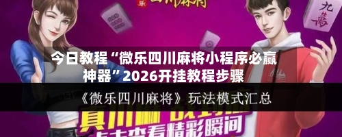 今日教程“微乐四川麻将小程序必赢神器	”2026开挂教程步骤-第3张图片