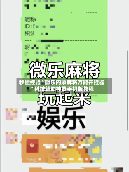 秒懂经验“微乐内蒙麻将万能开挂器”科技辅助神器手机版教程