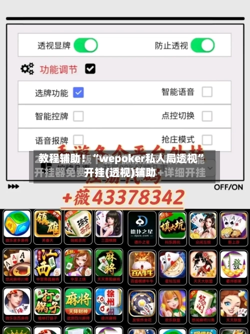 教程辅助！“wepoker私人局透视	”开挂(透视)辅助-第2张图片