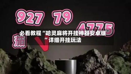 必看教程“哈灵麻将开挂神器安卓版”详细开挂玩法