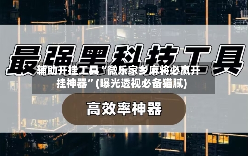 辅助开挂工具“微乐家乡麻将必赢开挂神器	”(曝光透视必备猫腻)-第3张图片