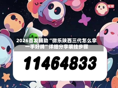 2026首发辅助“微乐陕西三代怎么拿一手好牌	”详细分享装挂步骤-第3张图片