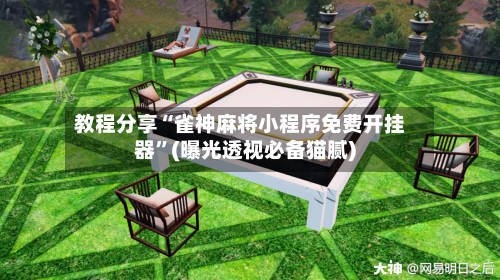 教程分享“雀神麻将小程序免费开挂器”(曝光透视必备猫腻)