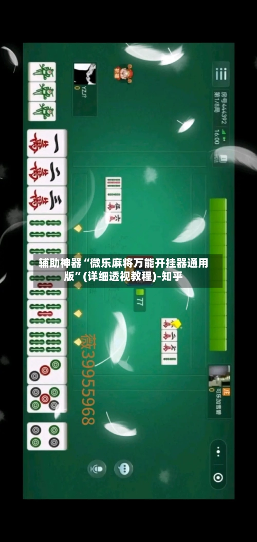 辅助神器“微乐麻将万能开挂器通用版	”(详细透视教程)-知乎-第2张图片