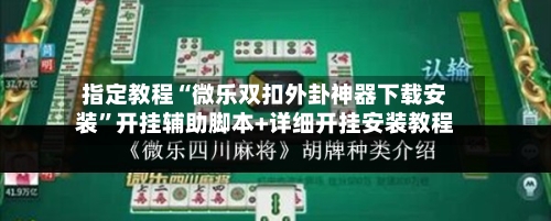 指定教程“微乐双扣外卦神器下载安装”开挂辅助脚本+详细开挂安装教程-第3张图片