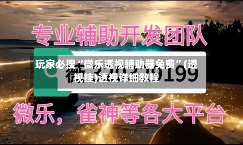 玩家必搜“微乐透视辅助器免费”(透视挂)透视详细教程