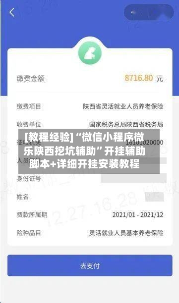 [教程经验]“微信小程序微乐陕西挖坑辅助”开挂辅助脚本+详细开挂安装教程-第2张图片