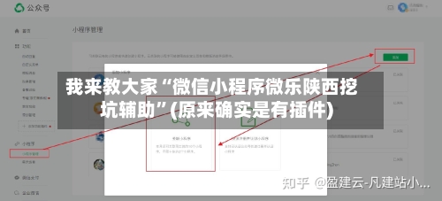 我来教大家“微信小程序微乐陕西挖坑辅助”(原来确实是有插件)-第2张图片
