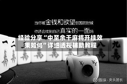 经验分享“中至余干麻将开挂效果如何	”详细透视辅助教程-第2张图片
