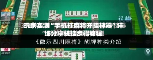 玩家实测“手机打麻将开挂神器”详细分享装挂步骤教程-第2张图片