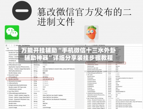 万能开挂辅助“手机微信十三水外卦辅助神器”详细分享装挂步骤教程