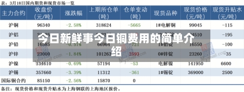 今日新鲜事今日铜费用的简单介绍