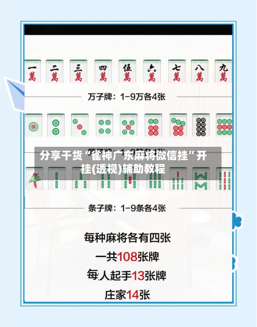 分享干货“雀神广东麻将微信挂”开挂(透视)辅助教程-第3张图片