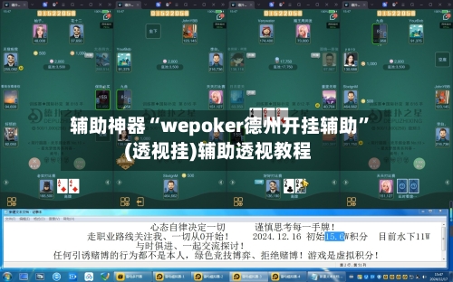 辅助神器“wepoker德州开挂辅助”(透视挂)辅助透视教程-第2张图片