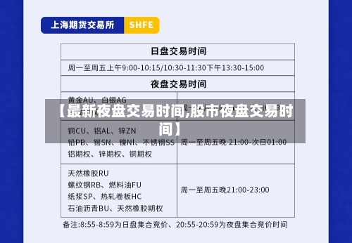 【最新夜盘交易时间,股市夜盘交易时间】