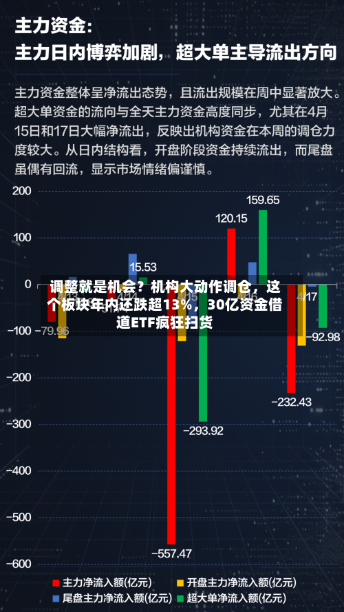 调整就是机会？机构大动作调仓，这个板块年内还跌超13%，30亿资金借道ETF疯狂扫货